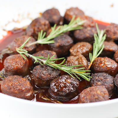 Spicy Chorizo in Red Wine with Rosemary