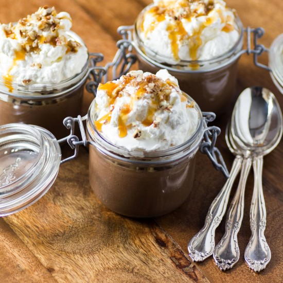 Walnut Caramel Pots de Creme Walnut Caramel Pots de Creme