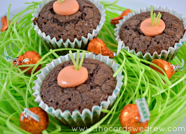 Carrot Brownie Cups Carrot Brownie Cups
