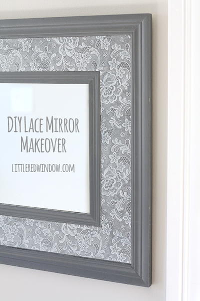 Lace Mirror DIY Wall Art Lace Mirror DIY Wall Art