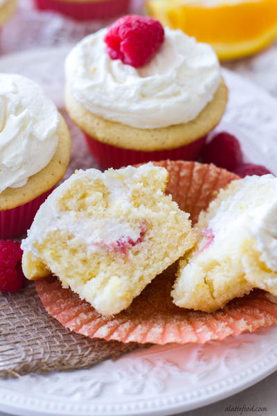 Raspberry Orange Cupcakes