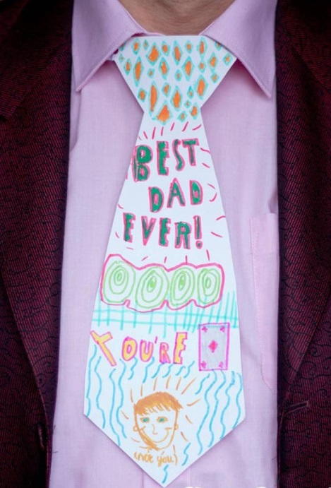 Colored-By-Me Fathers Day Tie Colored-By-Me Fathers Day Tie