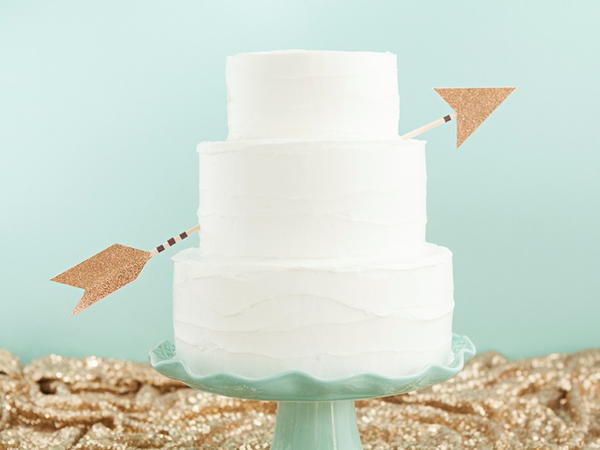 Cupids Arrow Cake Topper