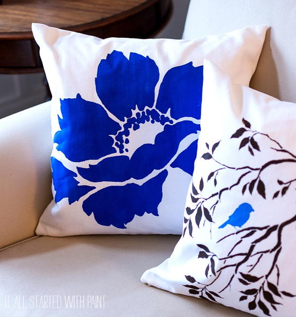 DIY Painted Pillow Patterns DIY Painted Pillow Patterns