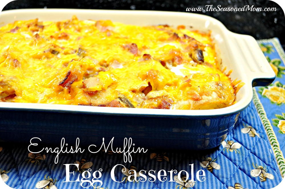 English Muffin Egg Casserole | FaveSouthernRecipes.com