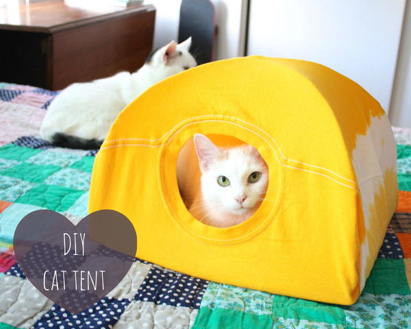 DIY Cat Tent Tutorial DIY Cat Tent Tutorial