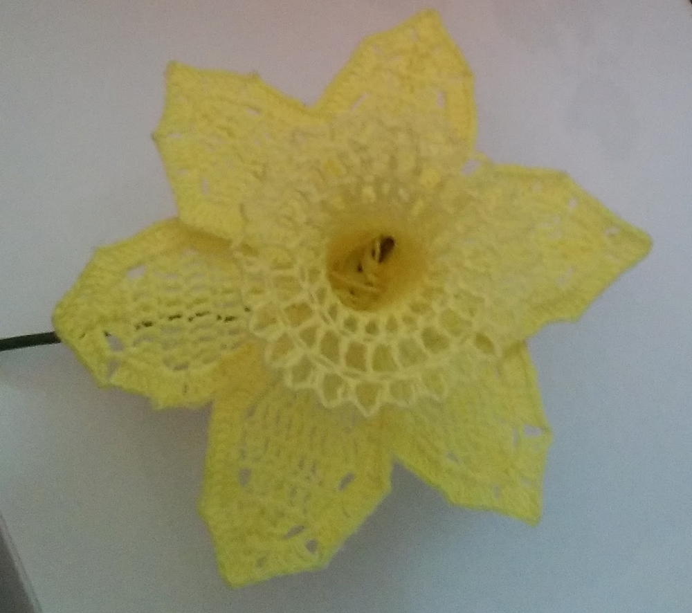 Free Crochet Daffodil Pattern Free Crochet Daffodil Pattern