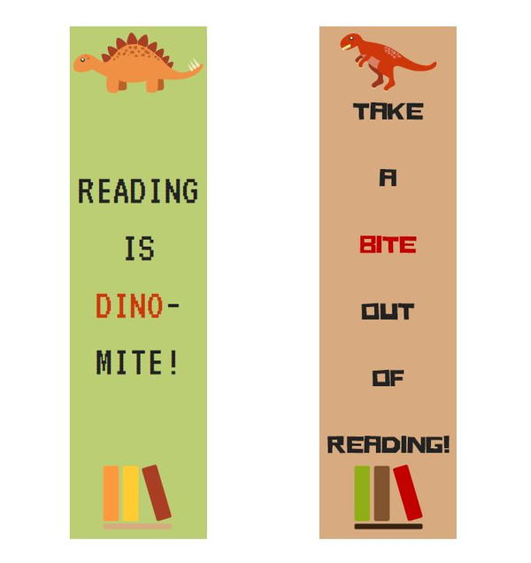 DINO-Mite Printable Bookmarks DINO-Mite Printable Bookmarks
