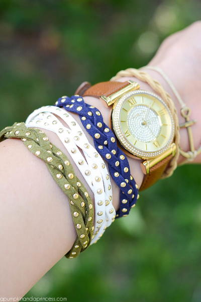 Studded Braid DIY Bracelet Studded Braid DIY Bracelet