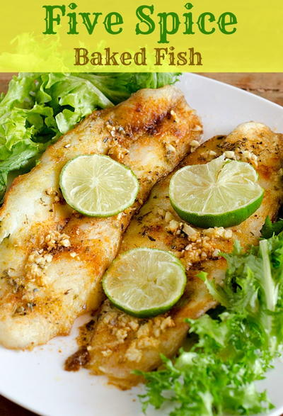 Five Spiced Baked Fish Five Spiced Baked Fish