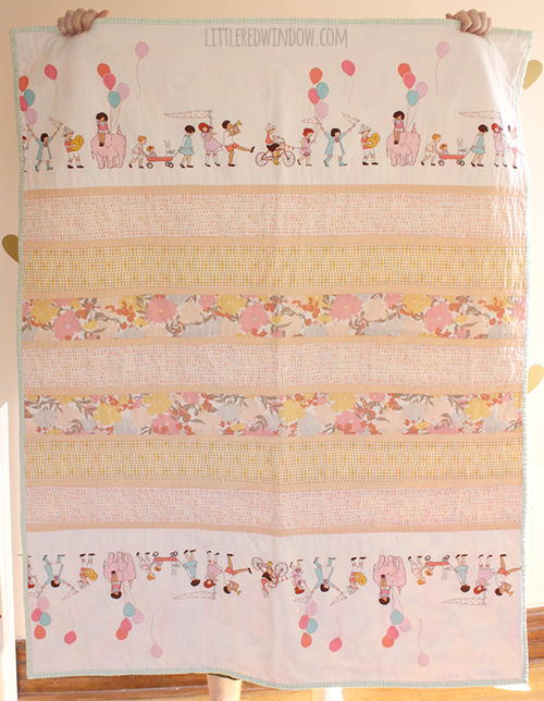 Simple Strip Baby Quilt Pattern