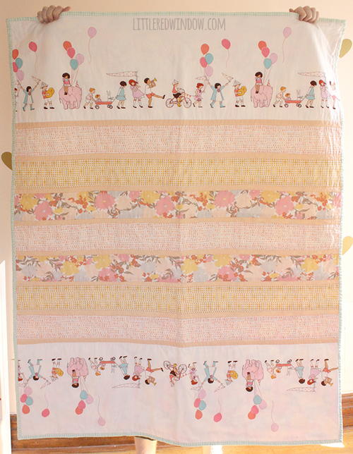 Simple Strip Baby Quilt Pattern Simple Strip Baby Quilt Pattern