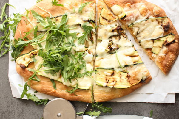 Grilled Zucchini Pizza Grilled Zucchini Pizza