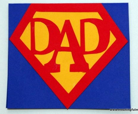 Superhero Fathers Day Card Superhero Fathers Day Card