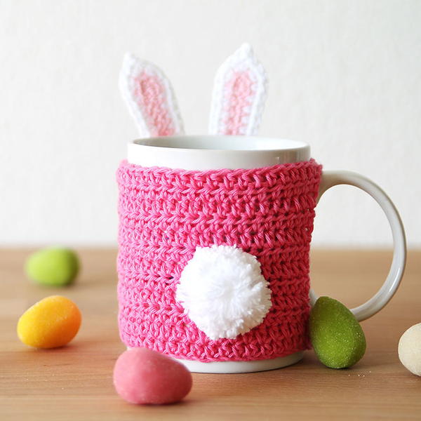 Easter Bunny Crochet Mug Cozy Easter Bunny Crochet Mug Cozy