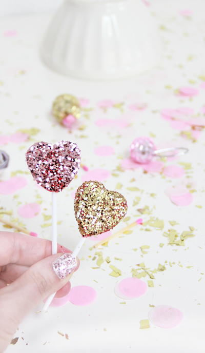 Glittery Cake Toppers