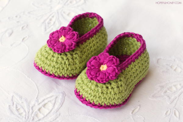 Fairy Blossom Baby Booties Fairy Blossom Baby Booties
