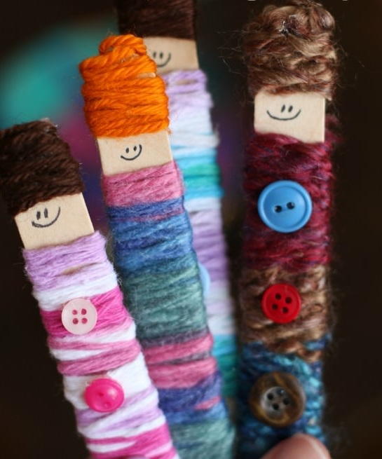 Popsicle Stick Yarn Doll Popsicle Stick Yarn Doll
