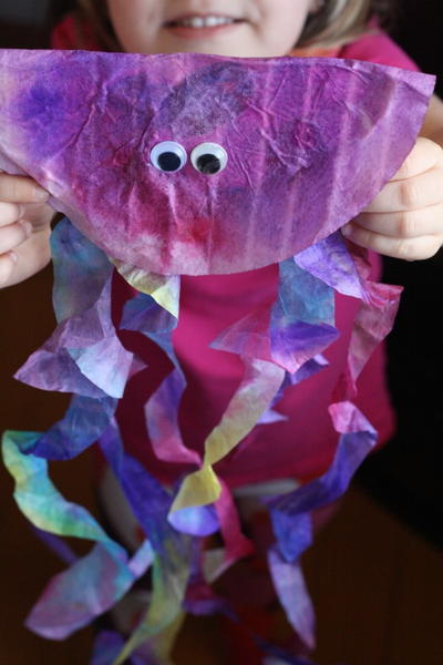 Jumpin Jellyfish Coffee Filter Craft Jumpin Jellyfish Coffee Filter Craft
