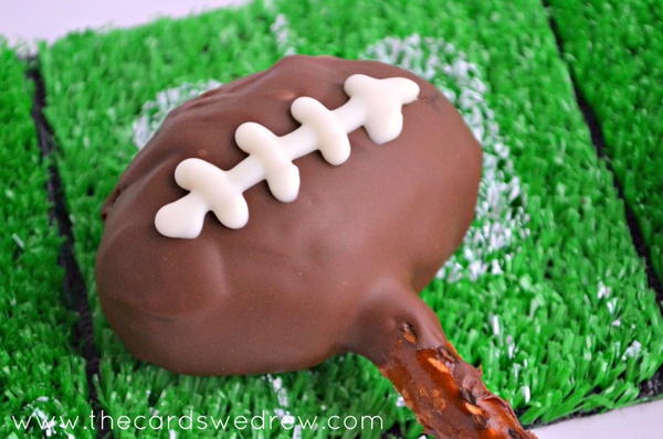 No Bake OREO Cookie Ball Football Pretzel Rods No Bake OREO Cookie Ball Football Pretzel Rods