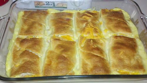 Cheesy Chicken Crescent Roll Bake Cheesy Chicken Crescent Roll Bake