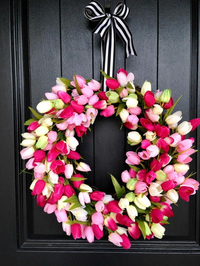 Spring Tulip Wreath Spring Tulip Wreath