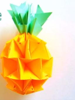 Tropical Origami Pineapple