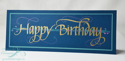Glowing Happy Birthday Card