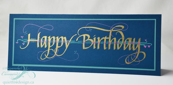 Glowing Happy Birthday Card Glowing Happy Birthday Card