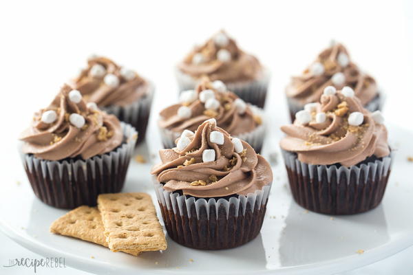 Nutella and Smores Cupcakes Nutella and Smores Cupcakes