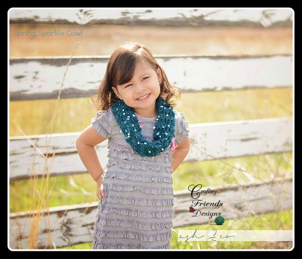 Springtime Sparkle Crochet Cowl Springtime Sparkle Crochet Cowl