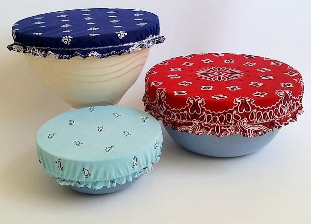 Bandana DIY Bowl Cover Bandana DIY Bowl Cover