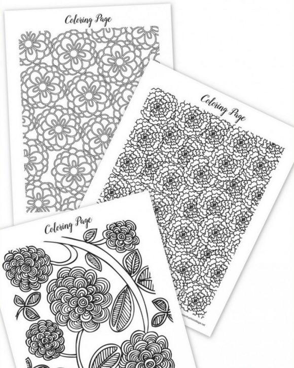 Spring Coloring Sheets for Adults | FaveCrafts.com