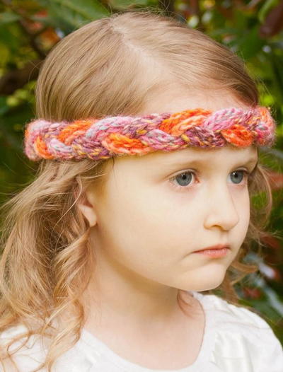 Braided Girls' Crochet Headbands