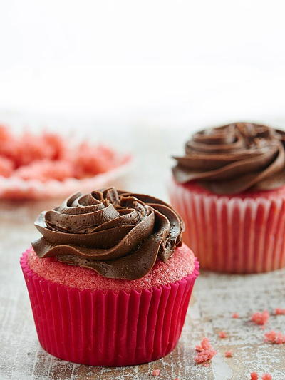 Chocolate Strawberry Cupcakes