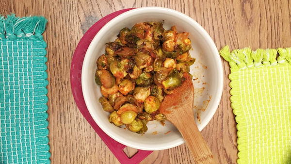 Hot Sauce Roasted Brussels Sprouts Hot Sauce Roasted Brussels Sprouts