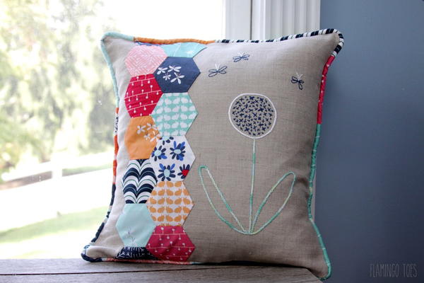 Hexagon Fat Quarter DIY Pillow Hexagon Fat Quarter DIY Pillow