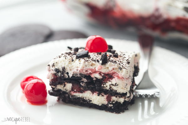 No Bake Black Forest Icebox Cake