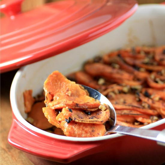 Roasted Sweet Potato Medallion Casserole Side Roasted Sweet Potato Medallion Casserole Side