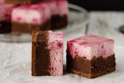 Raspberry Cheesecake Brownie Treat