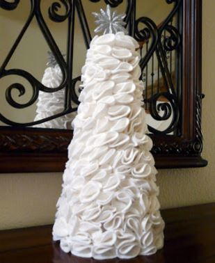 Ruffled Felt Tabletop Christmas Tree Ruffled Felt Tabletop Christmas Tree