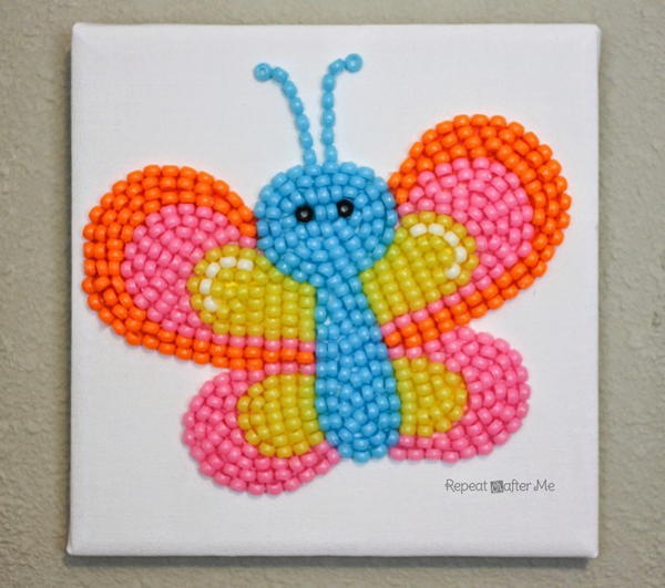 Pony Bead DIY Butterfly Decor Pony Bead DIY Butterfly Decor