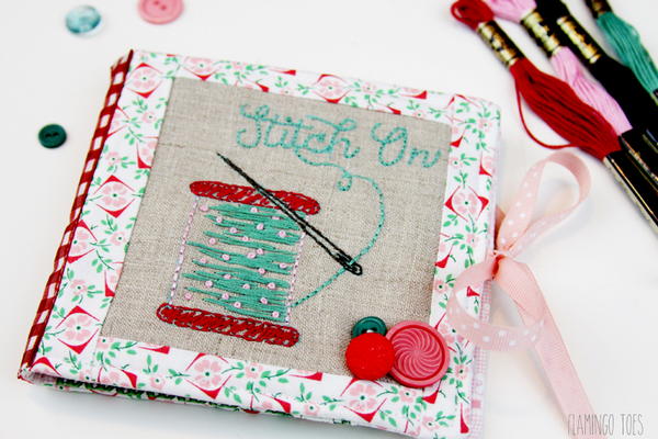 Stitch On Embroidered Needle Book Stitch On! Embroidered Needle Book