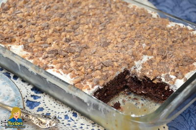Heath Bar Cake using Cake Mix