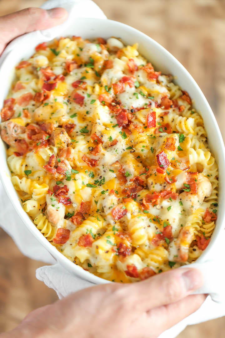 Chicken Bacon Ranch Pasta Casserole Recipe