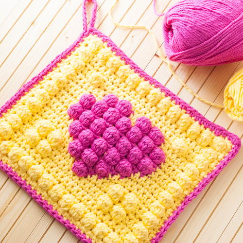 Bobble Heart Potholder Bobble Heart Potholder