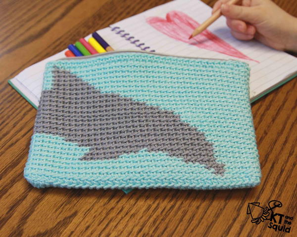 Dolphin Pencil Case_2 Dolphin Pencil Case_2