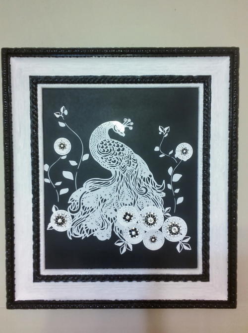 Peacock Lace DIY Wall Art Peacock Lace DIY Wall Art