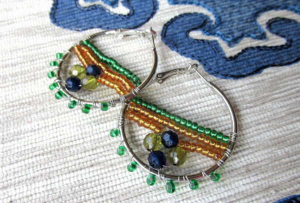 Festive Hoops DIY Earrings Festive Hoops DIY Earrings