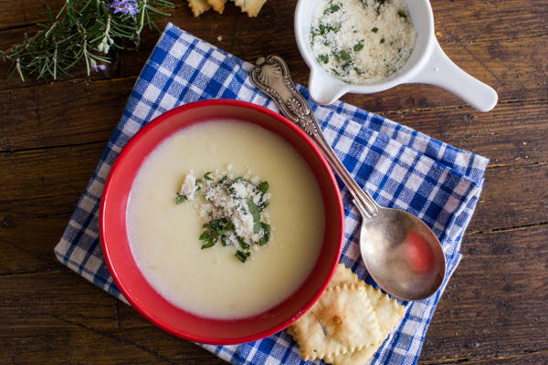 Creamy Potato Soup and Homemade Crackers Creamy Potato Soup and Homemade Crackers